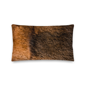 Bison Fur Rectangle Premium Pillow by Design Express