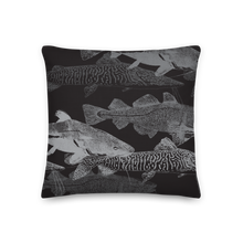 Grey Black Catfish Square Premium Pillow by Design Express