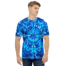 XS Psychedelic Blue Mandala Men's T-shirt by Design Express