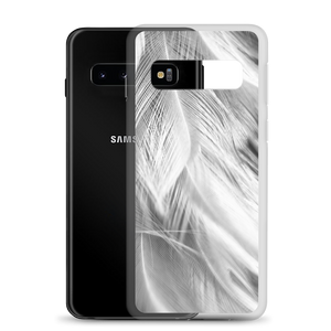 White Feathers Samsung Case by Design Express