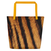 Yellow Tiger "All Over Animal" 4 Beach Bag Totes by Design Express