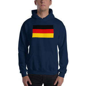 Navy / S Germany Flag Hooded Sweatshirt by Design Express