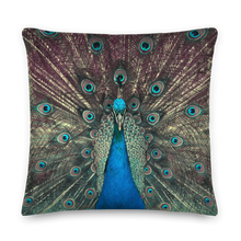 22×22 Peacock Premium Pillow by Design Express