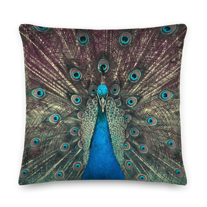 22×22 Peacock Premium Pillow by Design Express