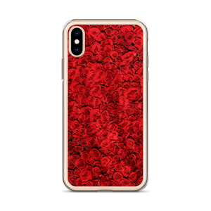 Red Rose Pattern iPhone Case by Design Express