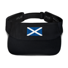 Black Scotland Flag "Solo" Visor by Design Express