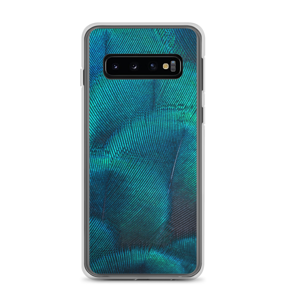 Samsung Galaxy S10 Green Blue Peacock Samsung Case by Design Express