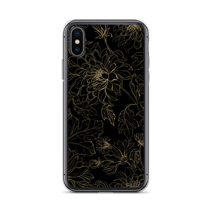iPhone X/XS Golden Floral iPhone Case by Design Express