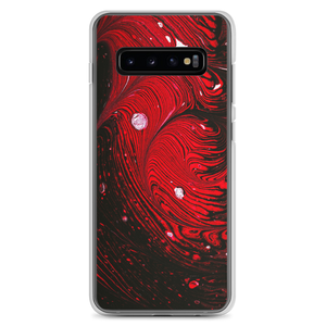 Samsung Galaxy S10+ Black Red Abstract Samsung Case by Design Express