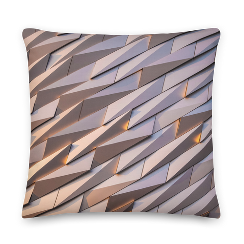 22×22 Abstract Metal Square Premium Pillow by Design Express