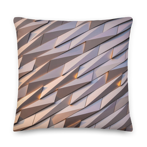 22×22 Abstract Metal Square Premium Pillow by Design Express