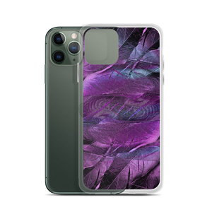 Purple Feathers iPhone Case by Design Express