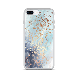 iPhone 7 Plus/8 Plus Soft Blue Gold iPhone Case by Design Express