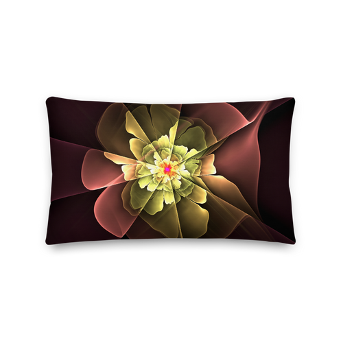 Default Title Abstract Flower 04 Rectangle Premium Pillow by Design Express