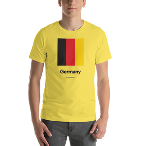 Yellow / S Germany "Block" Unisex T-Shirt by Design Express