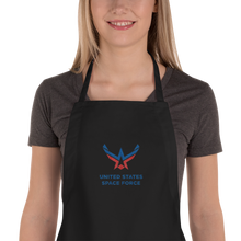 Black United States Space Force Embroidered Apron by Design Express