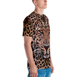 Leopard Face "All Over Animal" Men's T-shirt All Over T-Shirts by Design Express