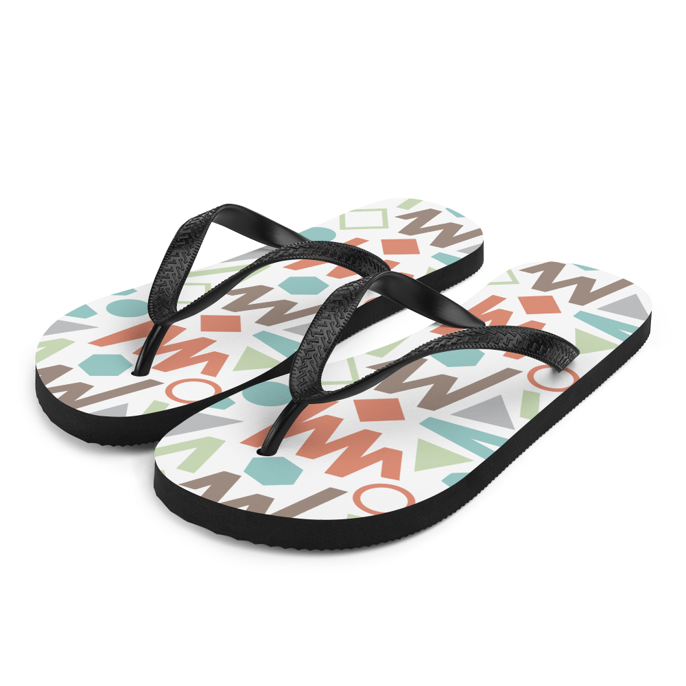 S Soft Geometrical Pattern 02 Flip-Flops by Design Express