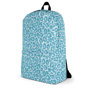 Teal Leopard Print Backpack by Design Express
