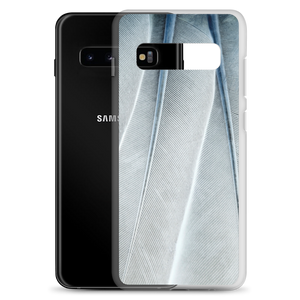 White Feathers Texture Samsung Case by Design Express