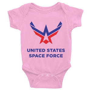 Pink / 6M United States Space Force Infant Bodysuit by Design Express