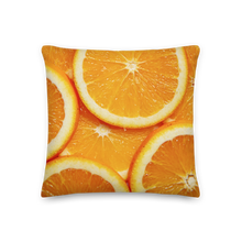 18×18 Sliced Orange Premium Pillow by Design Express