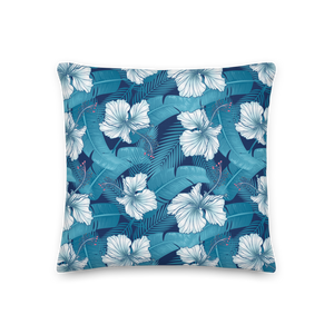 Hibiscus Leaf Square Premium Pillow by Design Express