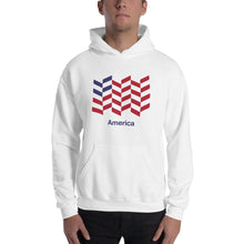 White / S America "Barley" Hooded Sweatshirt by Design Express