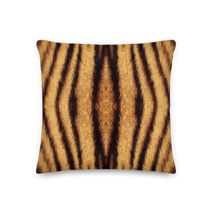 Default Title Tiger "All Over Animal" 1 Square Premium Pillow by Design Express