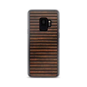 Samsung Galaxy S9 Horizontal Brown Wood Samsung Case by Design Express