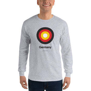 Sport Grey / S Germany "Target" Long Sleeve T-Shirt by Design Express