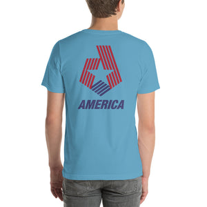 America "Star & Stripes" Back Short-Sleeve Unisex T-Shirt by Design Express