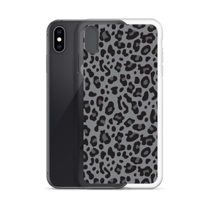 Grey Leopard Print iPhone Case by Design Express