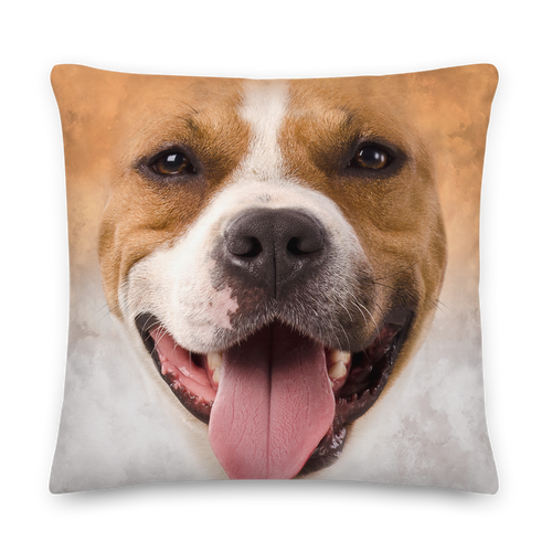 22×22 Pit Bull Dog Premium Pillow by Design Express