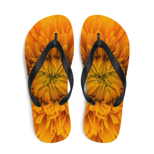 Yellow Flower Flip-Flops by Design Express