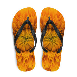 Yellow Flower Flip-Flops by Design Express