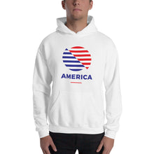 White / S America "The Rising Sun" Hooded Sweatshirt by Design Express