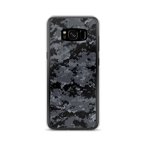Samsung Galaxy S8 Dark Grey Digital Camouflage Print Samsung Case by Design Express