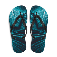 Turquoise Leaf Flip-Flops by Design Express