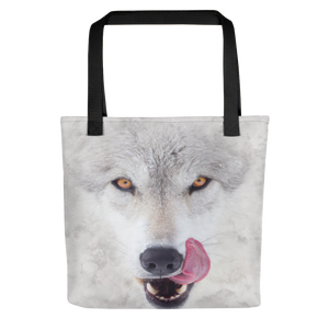 Black Wolf "All Over Animal" Tote bag Totes by Design Express