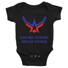 Black / 6M United States Space Force Infant Bodysuit by Design Express