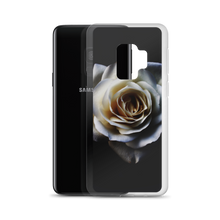 White Rose on Black Samsung Case by Design Express