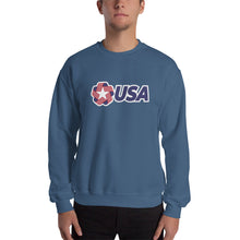 Indigo Blue / S USA "Rosette" Sweatshirt by Design Express