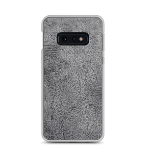 Samsung Galaxy S10e Soft Grey Fur Print Samsung Case by Design Express