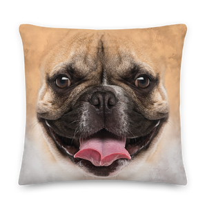 22×22 French Bulldog Premium Pillow by Design Express