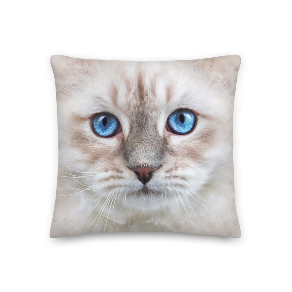 18×18 Siberian Kitten Premium Pillow by Design Express