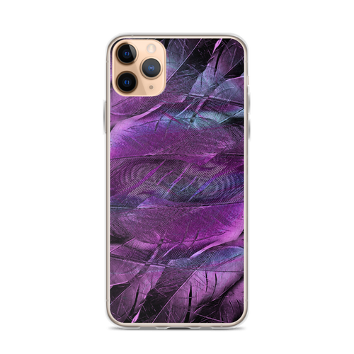 iPhone 11 Pro Max Purple Feathers iPhone Case by Design Express