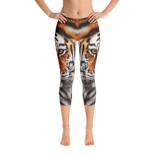 Tiger "All Over Animal" Capri Leggings by Design Express