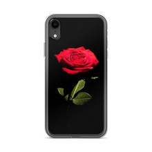 iPhone XR Red Rose on Black iPhone Case by Design Express