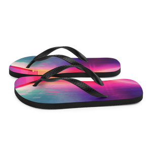 Multicolor Hallway Background Flip-Flops by Design Express